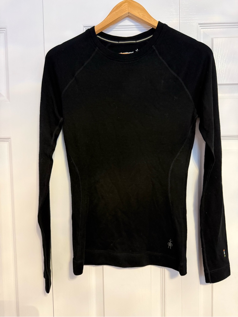 Smartwool Women's Black Long Sleeve Base Layer Top and Bottom